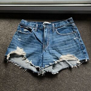 Abercrombie & Fitch Mid Rise Boyfriend Shorts (Curve Love)